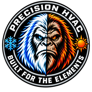 Precision HVAC crew emblem