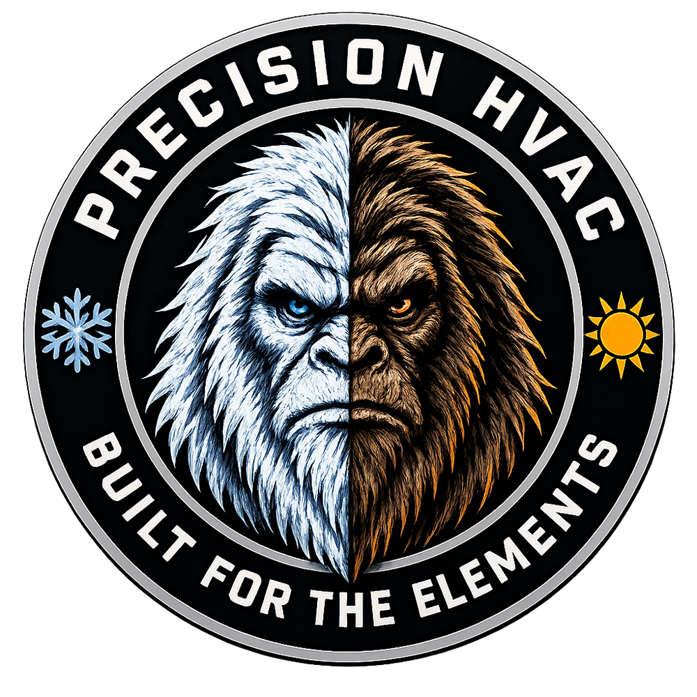 Precision HVAC crew emblem