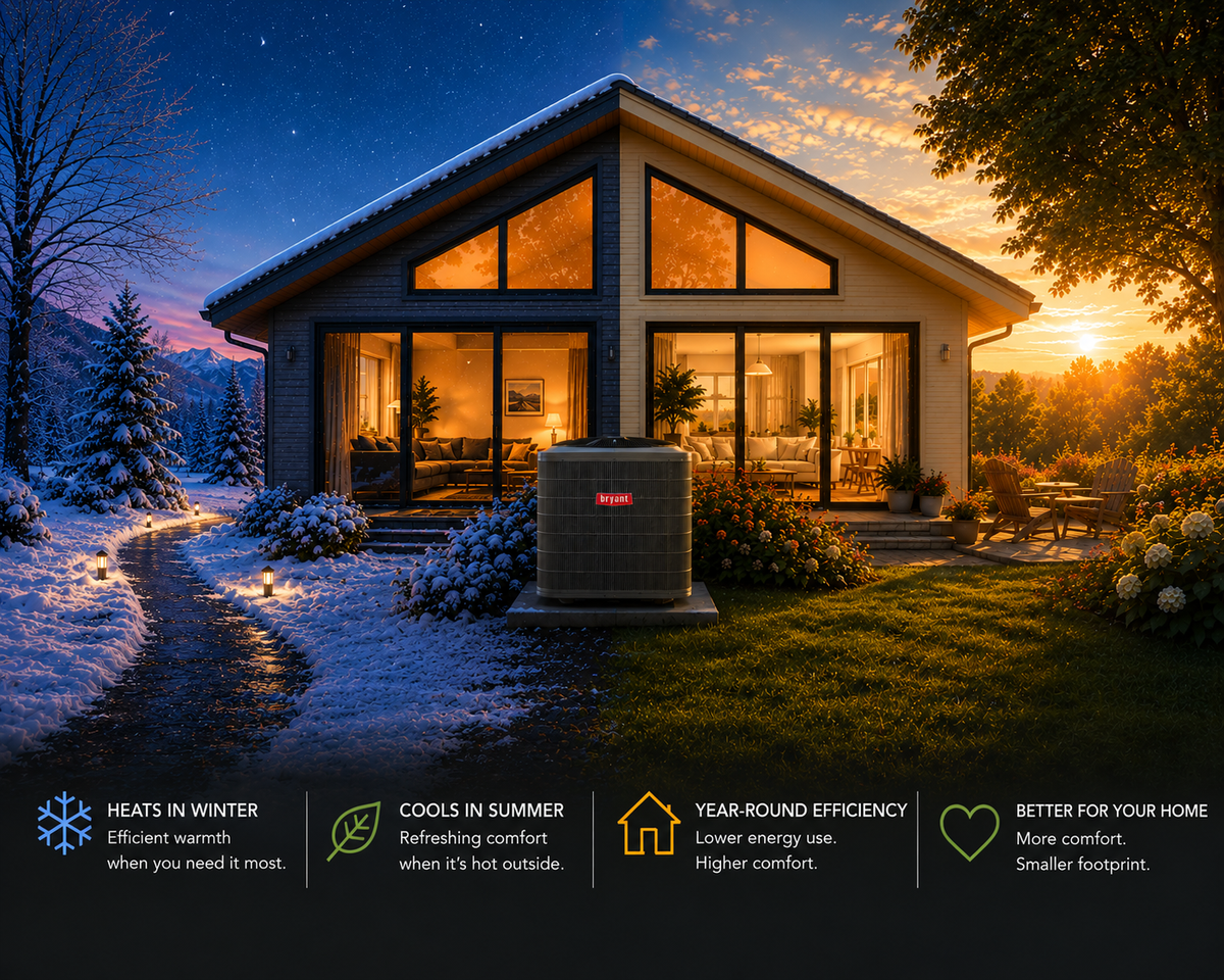 One system that heats and cools