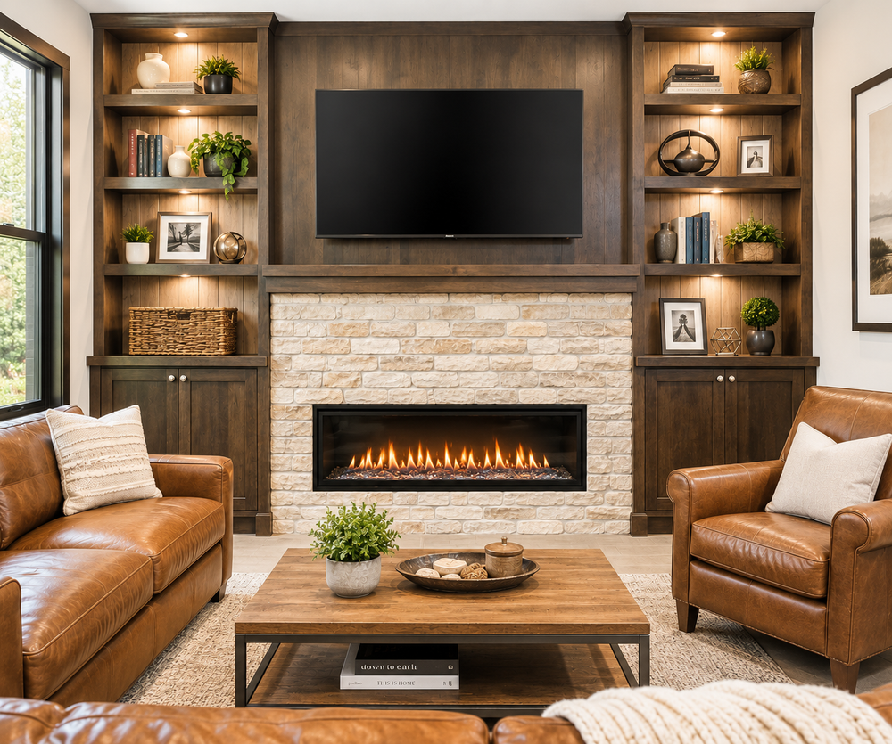 Clean, modern flame