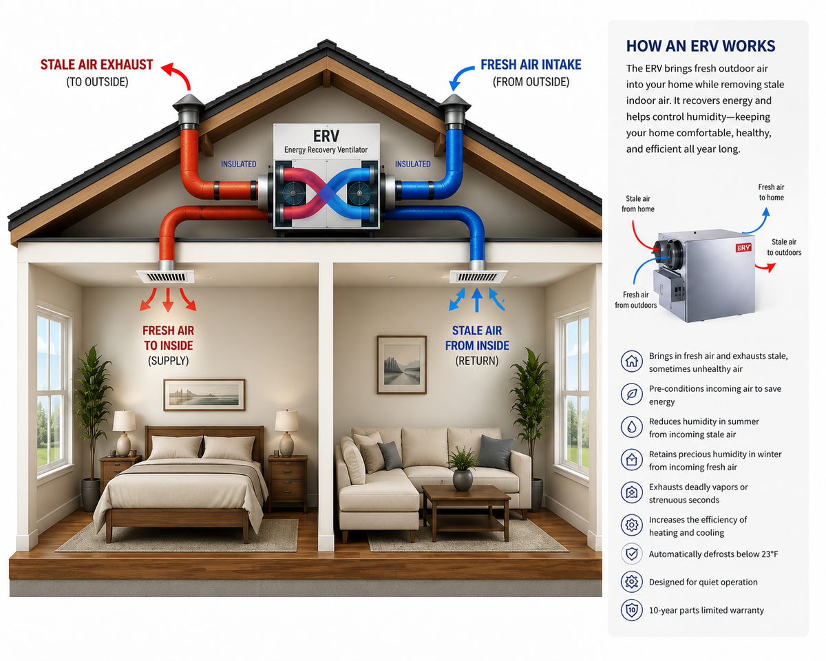 A sealed home is holding its breath